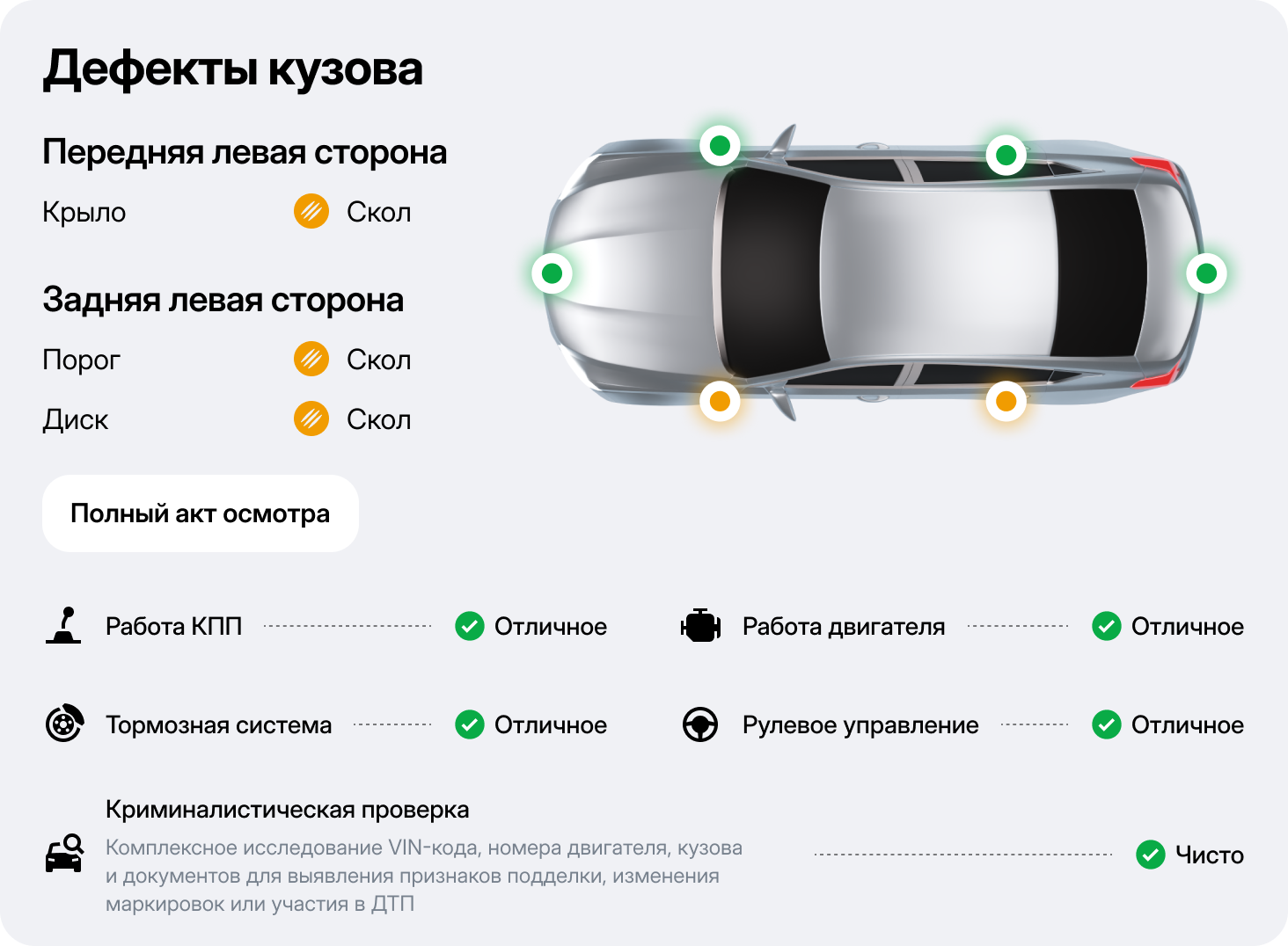 Осмотр технического состояния